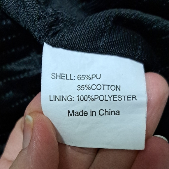 Men's Tan Pleather Jacket - Picture 2 of 2